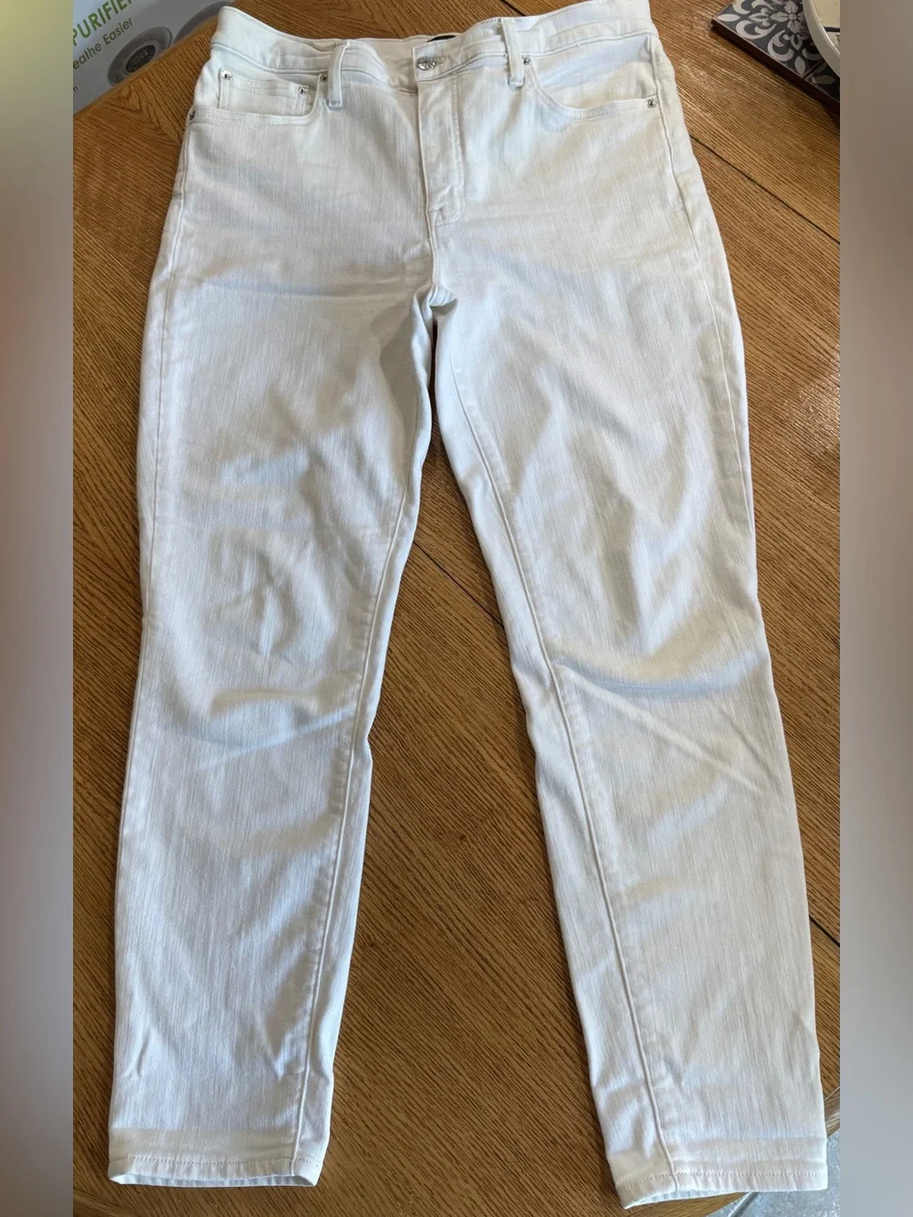 J. Crew Women's High-Rise Jeans — White